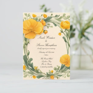 Forever in Bloom Buttercup Hochzeit Einladung