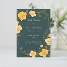 Forever in Bloom Buttercup Hochzeit Einladung