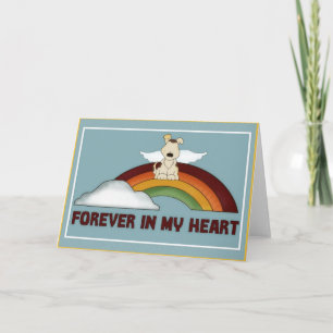 Forever in Heart Pet Sympathie Carte de voeux