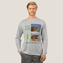 Forever In My Heart Dog Cancer Awareness Ribbon Tri-Blend Shirt