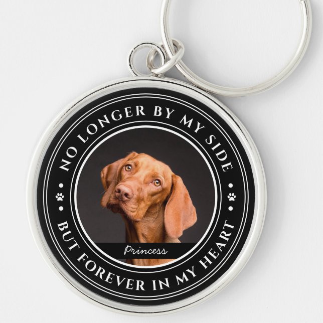 Forever in my Heart Photo Keepsake Pet Memorial Schlüsselanhänger (Vorne)