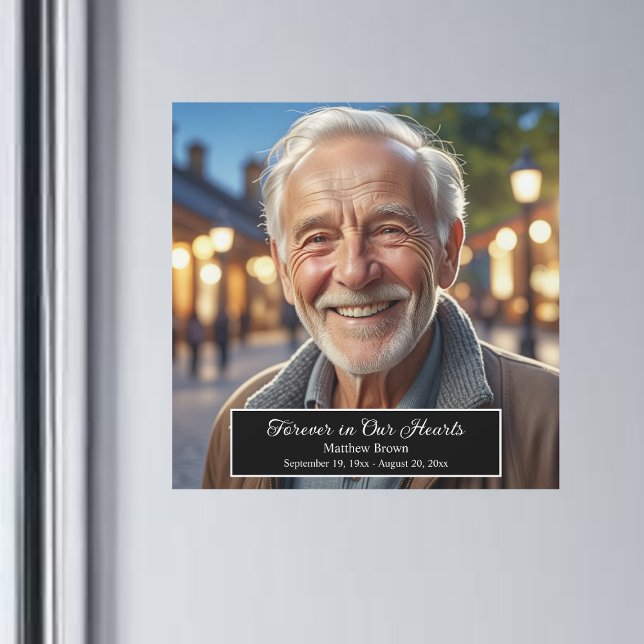 Forever in Our Hearts 1 Special Photo Keepsake Magnetkarte (Von Creator hochgeladen)