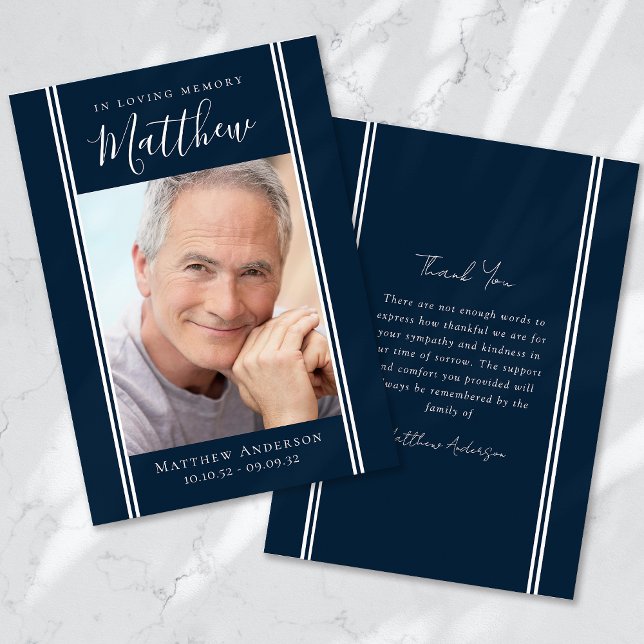 Forever in Our Hearts Foto Beileid Dankeskarte (Von Creator hochgeladen)