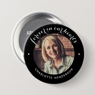 'Forever in Our Hearts' Foto Tribute Button