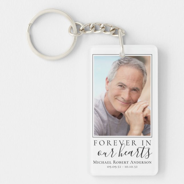 Forever in Our Hearts Photo Sympathy Memorial (Devant)