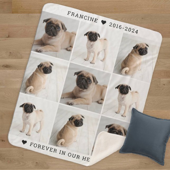 Forever in unserem Hearts Dog Foto Collage Memoria Sherpadecke (Von Creator hochgeladen)