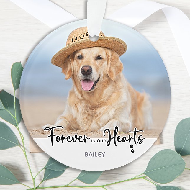 Forever in unseren Herzen - 2 Hunde Foto Pet Memor Ornament (Von Creator hochgeladen)