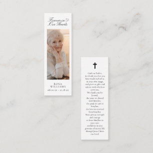 Forever in unserer Lesezeichen-Karte für Herz-Gedä Mini Visitenkarte
