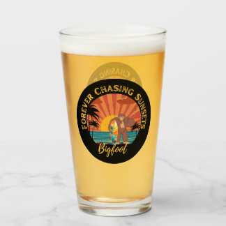 Forever Jagd Sonnenuntergänge Bigfoot Surfbier Glas