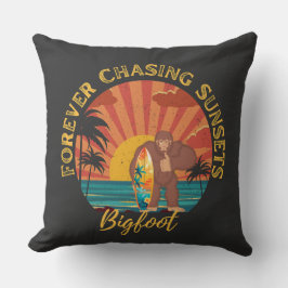 Forever Jagd Sonnenuntergänge Bigfoot Surfen Schwa Kissen