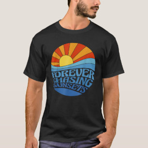 Forever Jagd Sonnenuntergänge Retro Sunset Beach S T-Shirt