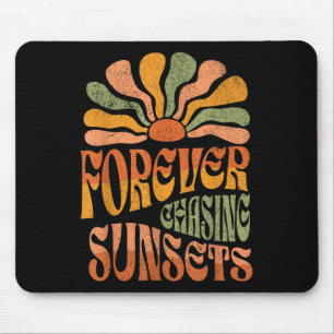 Forever Jagd Sonnenuntergänge Retro Vintagen Somme Mousepad