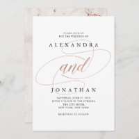 Forever joint | Invitation de mariage élégante
