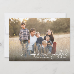 Forever Joyful Simple Carte photo de vacances