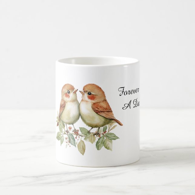 Forever Love Birds Kaffeetasse (Mittel)