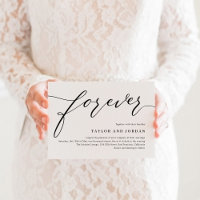 Forever Love EDITABLE FARBE Hochzeit Einladung