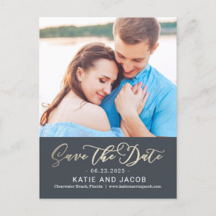 Forever Love EDITABLE FARBE Save the Date Postkarte