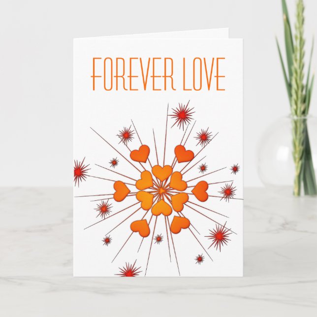 Forever Love Feiertagskarte (Vorderseite)