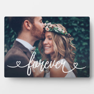 Forever Love Hearts Valentines Personalisiertes Fo Fotoplatte