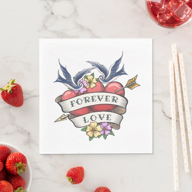 Forever Love Napkins Serviette (Von Creator hochgeladen)