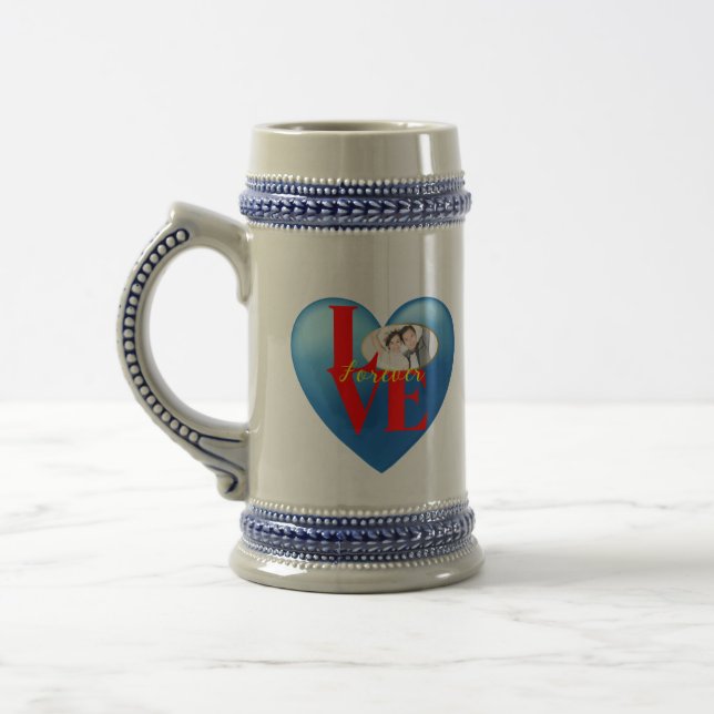 Forever Love" Personalisiertes Foto Tasse (Links)