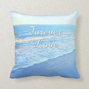 Forever Love Strand dekorative Kissen PERSONALISIE