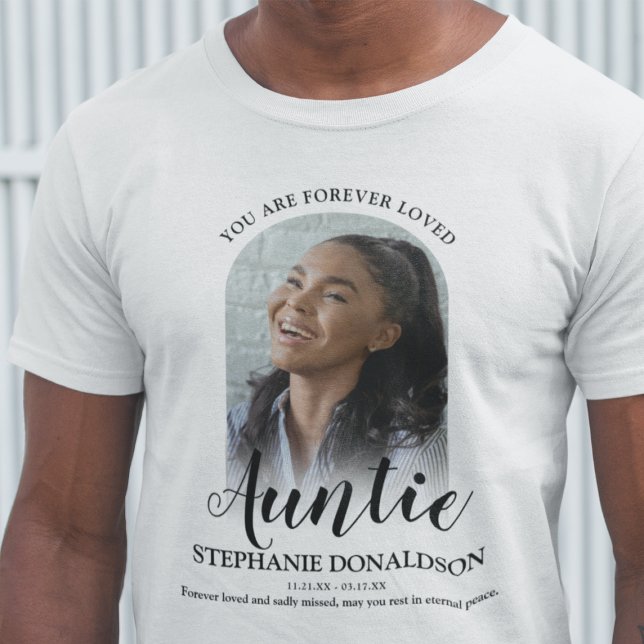 Forever Love Tuntie | Foto Memorial T - Shirt (Von Creator hochgeladen)