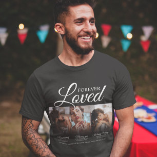 Forever Loved Gedenkshirt 3 Foto Gedenk-T-Shirt T-Shirt