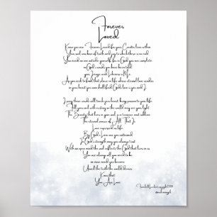 Forever Loved Gray Poster