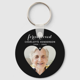 "Forever Loved" Herz-Foto-Gedenk-Tribut Schlüsselanhänger