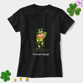 Forever Lucky Green Gnome T - Shirt