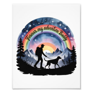 Forever My Adventure Buddy Dog Memorial Fotodruck