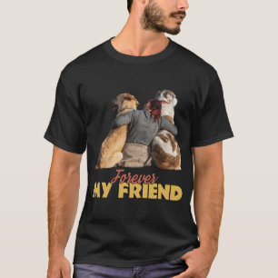 Forever My Friend Twin Dog Design T-Shirt