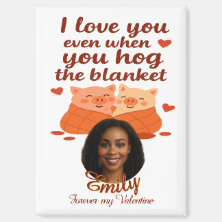 'Forever my Valentine' Personalized Magnet