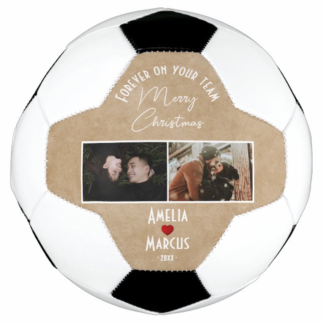 Forever on your team Merry Christmas 2 Photos  Fußball (Vorderseite)