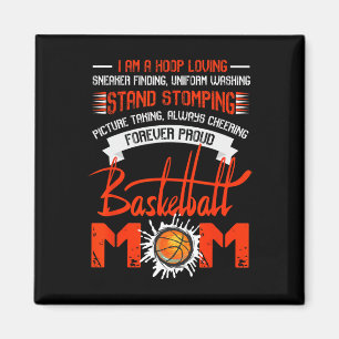 Forever Proud Bysketbyll Mama T Magnet