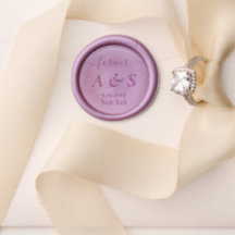 Forever Script Trendy Monogram Wedding