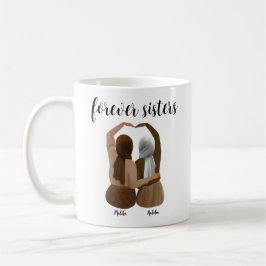 Forever Sisters Personalisiert Hijabi-Geschenk Kaffeetasse