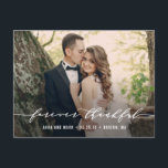 Forever Thankful Hochzeit Danke Postcard Postkarte<br><div class="desc">Mit dieser schicken und stilvollen Dankeschön-Postcard wird es Ihnen eine Brise geben,  Ihre Dankeschön-Notiz zu senden. Besuchen Sie unseren Showroom unter WWW.BERRYBERRYSWEET.COM</div>