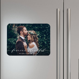 Forever Thankor   Magnet photo Mariage Merci