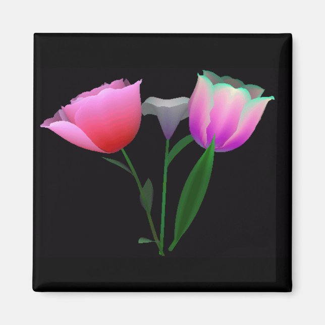 Forever Tulips 1 Magnet (Vorne)