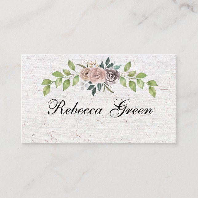Forever - Two Hearts - One Liebe Business Card Visitenkarte (Vorderseite)