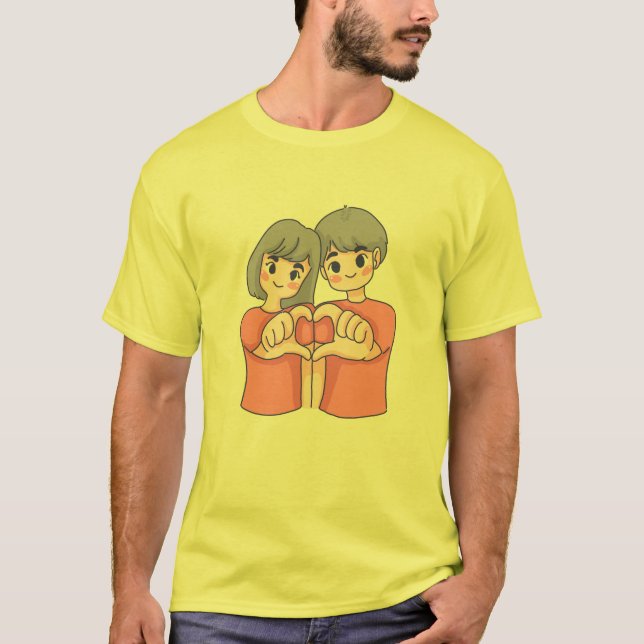 Forever United: Paare gedruckt T - Shirt Duo (Vorderseite)