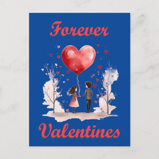 Forever Valentines! Postkarte (Vorderseite)