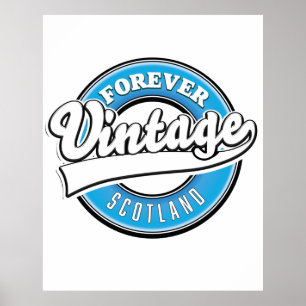 Forever vintage Australie logo Affiche