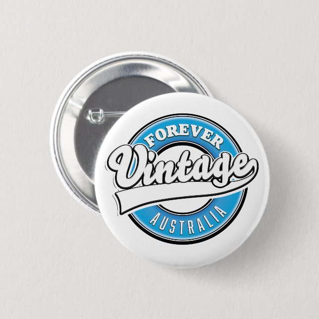 Forever Vintage Australien-Logo Button (Vorne & Hinten)