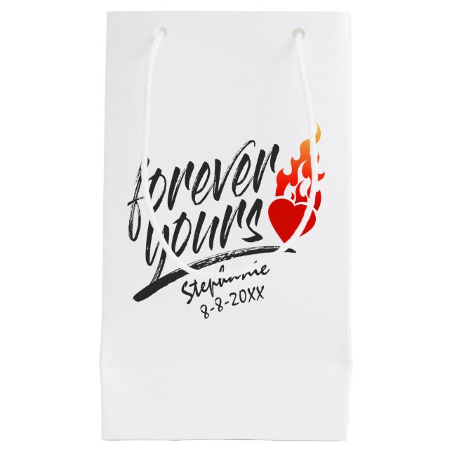 Forever Votre Nom Personnalisé Valentine | Sac Cad (Devant)