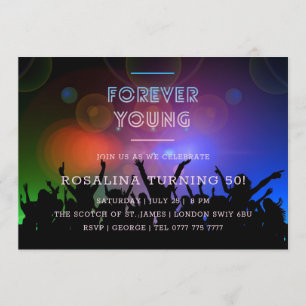 Forever Young Tanzclub Geburtstag Einladung