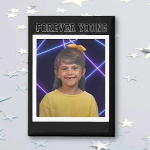 Forever Young Vintag Foto Fun Magnet