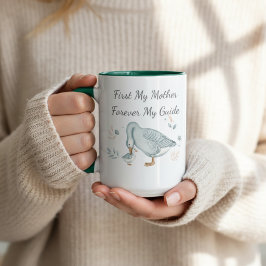 Forever Your Little Gosling Mother's Day Gift Zweifarbige Tasse